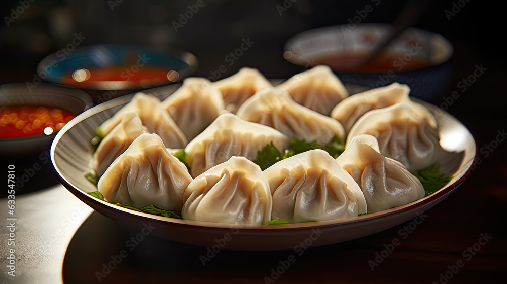 Illustration of dumpling. Illustration of dumpling.
