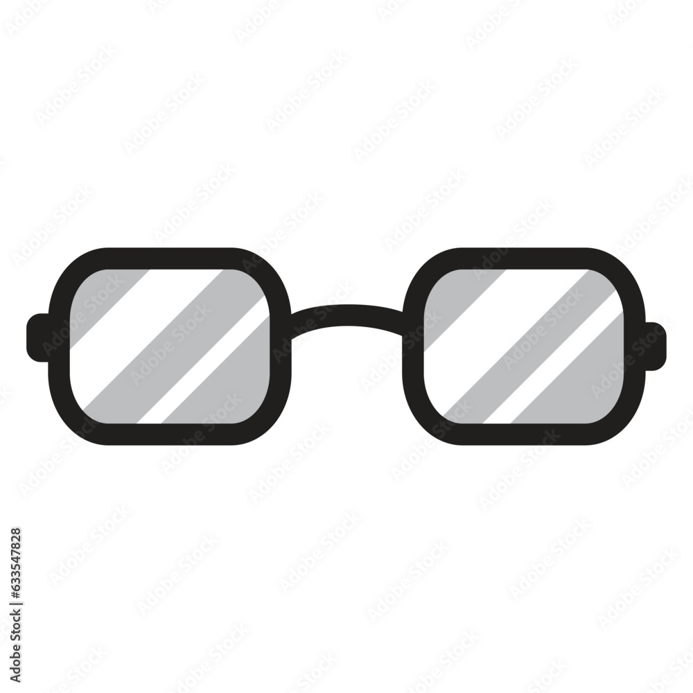 Glasses vector art design. Glasses vector art design.
