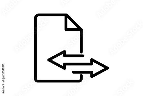 Transfer icon. suitable for web site design, app, user interfaces. line icon style. Simple vector design editable