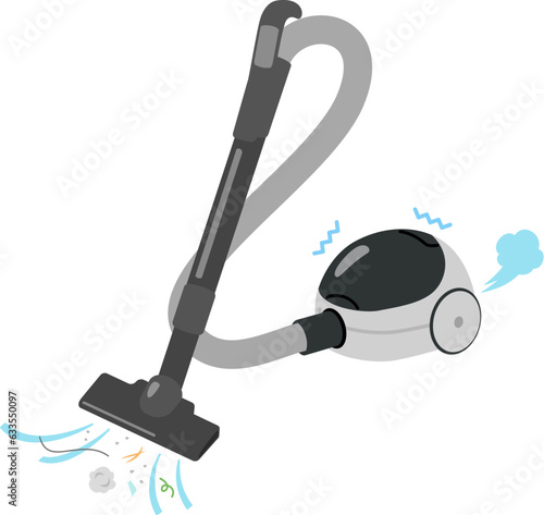 ゴミを吸い込む家庭用掃除機