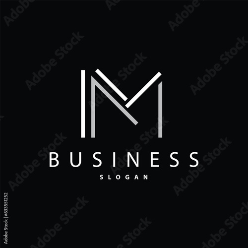 Initial Letter M Minimalist Logo  Simple Logotype Vector  Corporate Identity Emblem Modern  Luxurious And Elegant Symbol Design Brand  Company  Business
