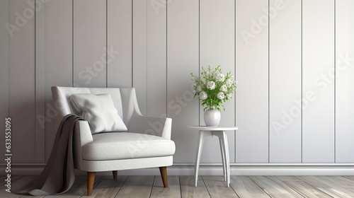 Modern simple interior and sofa
