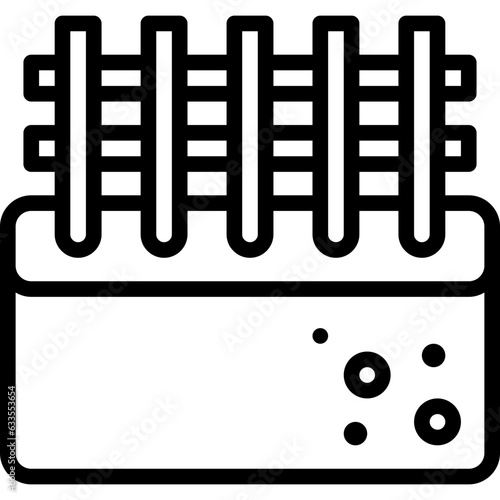 concrete line icon