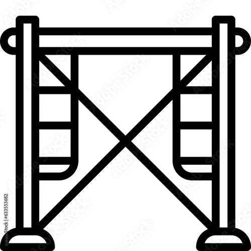 scaffolding line icon