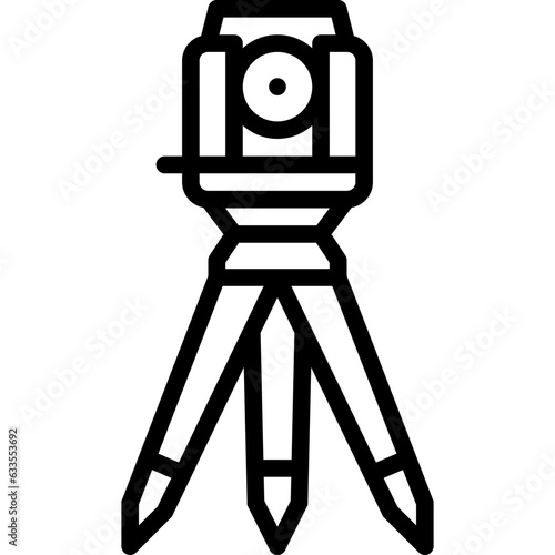 theodolite line icon