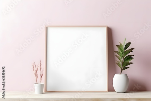 Frame Mockup - Soft and Stylish Artwork Display, generative ai