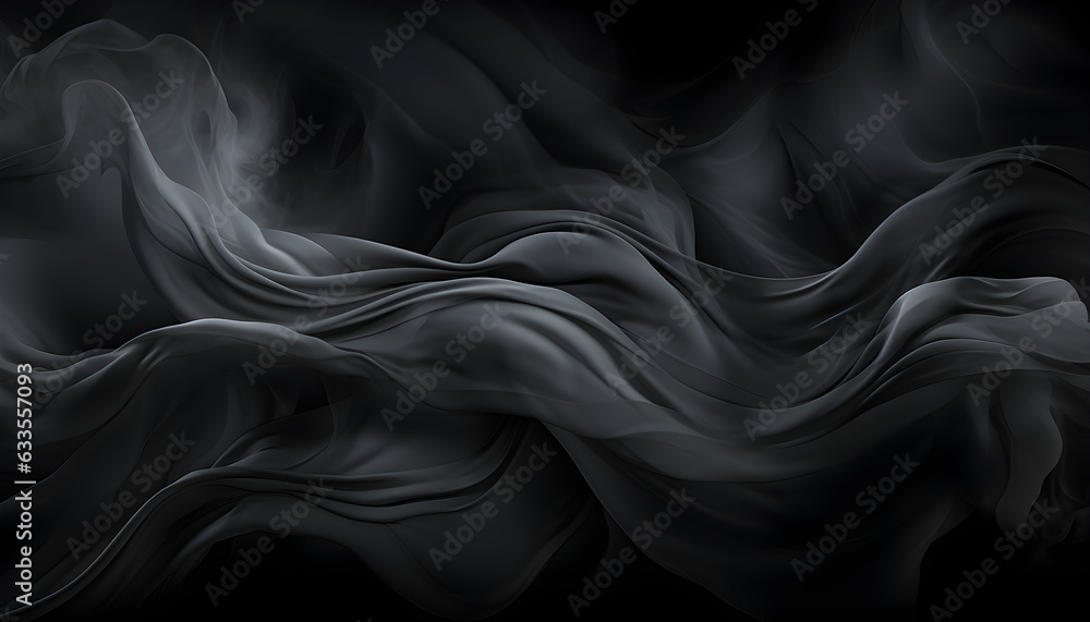 Abstract Black Smoke background
