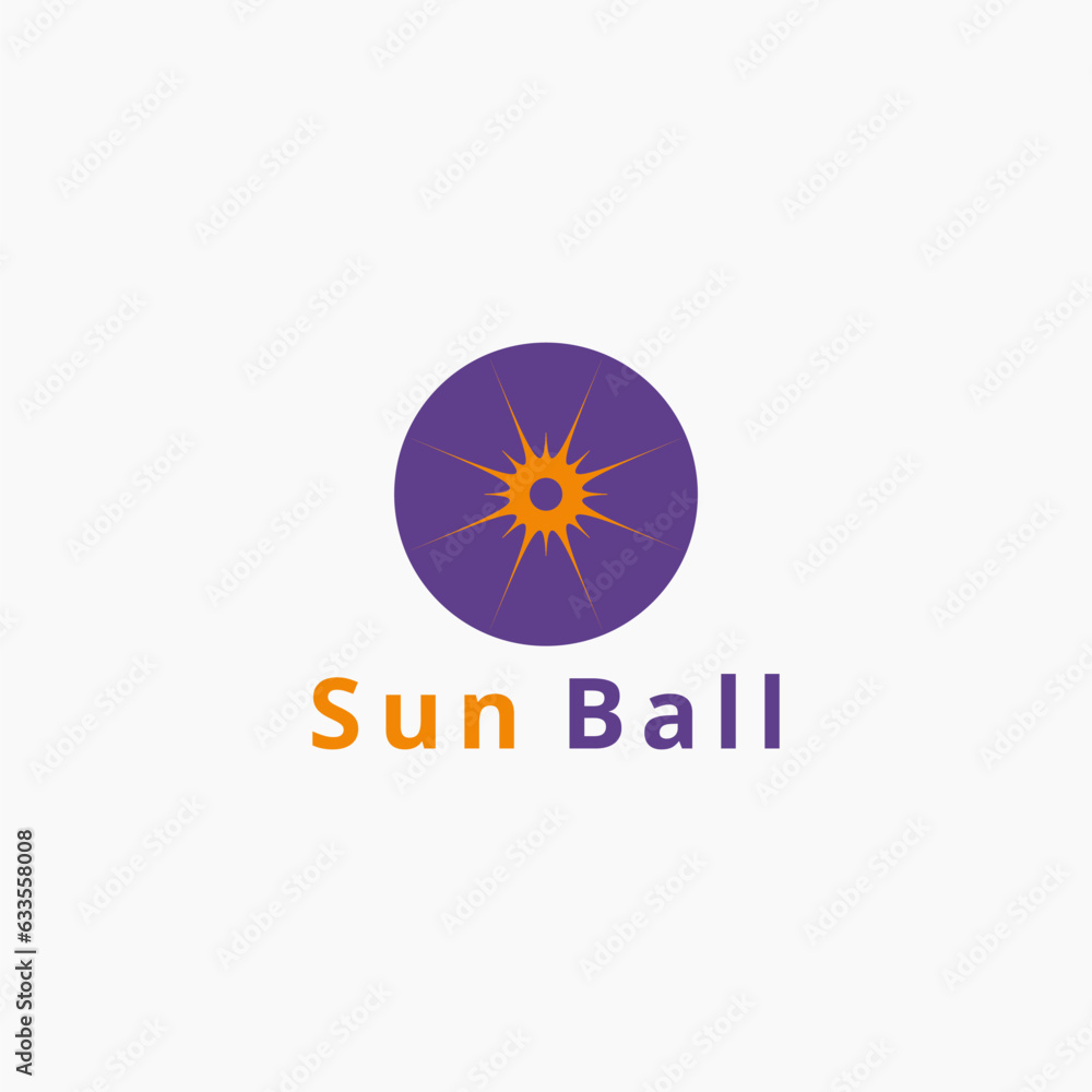 Circle logo like a ball with sunlight in the center. Suitable for the energy source industry. Circle logo like a ball with sunlight in the center. Suitable for the energy source industry.