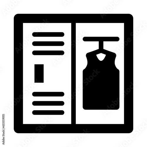 Locker room for basketball player solid glyph icon