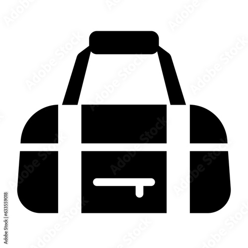 Duffle Bag solid glyph icon