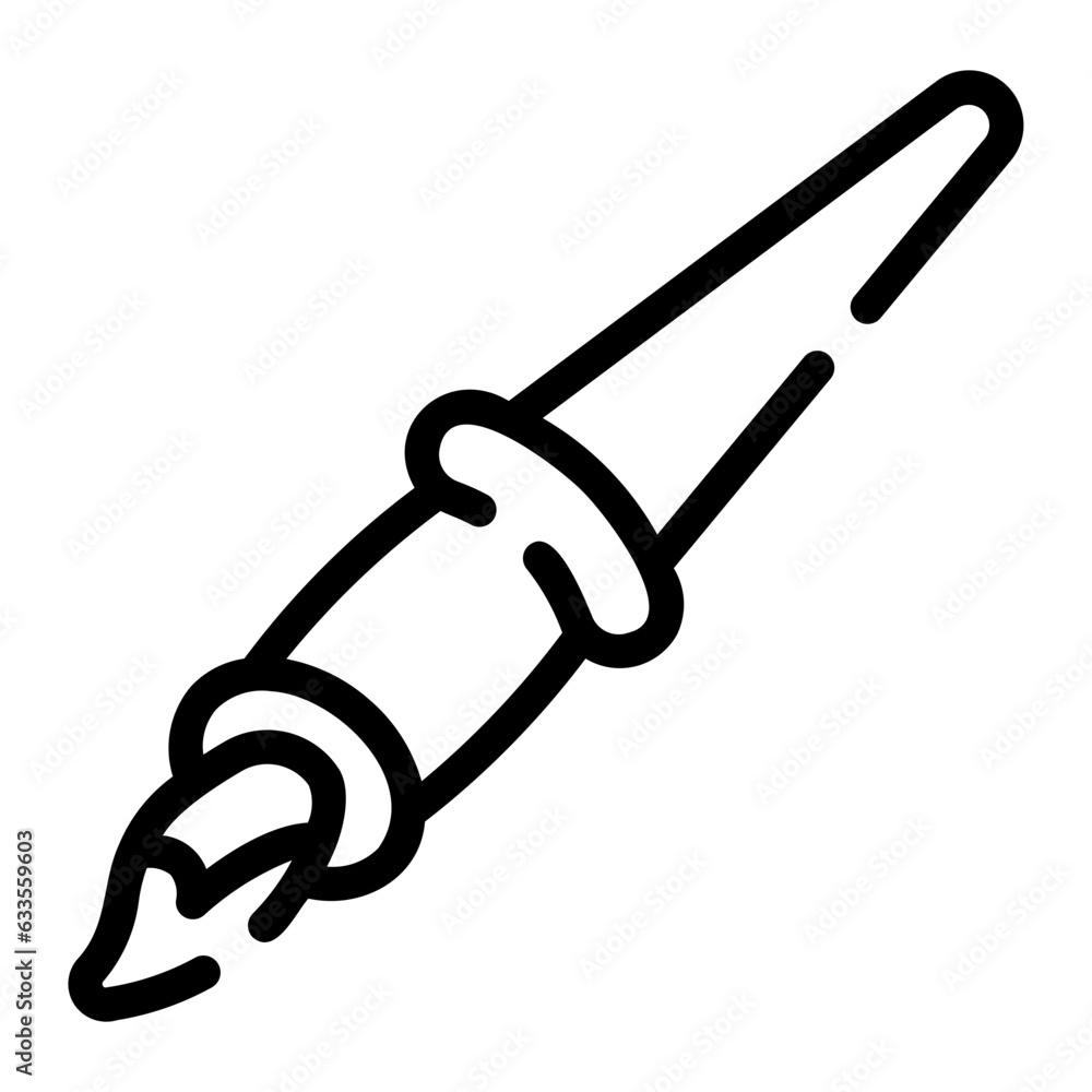 paint brush Line Icon paint brush Line Icon
