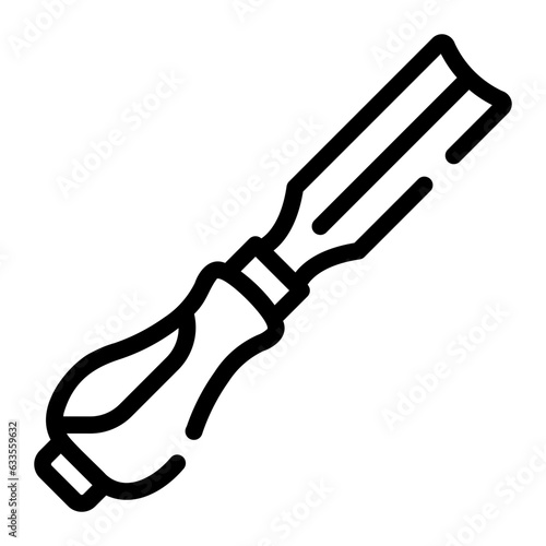 chisel Line Icon