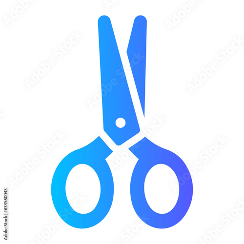 scissors Gradient icon