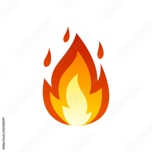 Fire flame logo design. Fire flame icon. Fire symbols. Vector illustration.