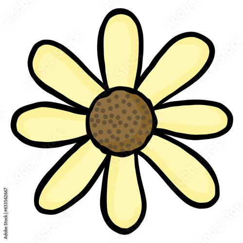 Tapety artystyczne cute minimal flower