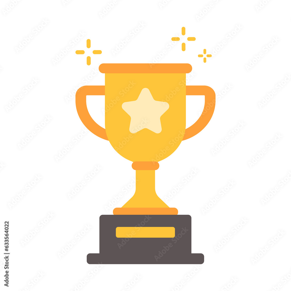The golden trophy of success. Awards for winners of sports games The golden trophy of success. Awards for winners of sports games
