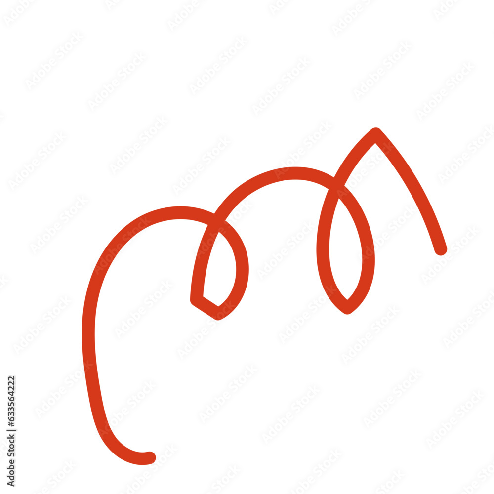 Red Squiggly Doodles Lines Vectors Red Squiggly Doodles Lines Vectors