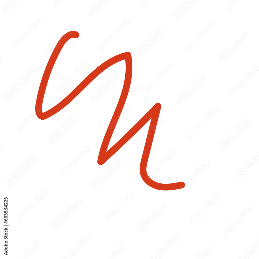 Red Squiggly Doodles Lines Vectors Red Squiggly Doodles Lines Vectors