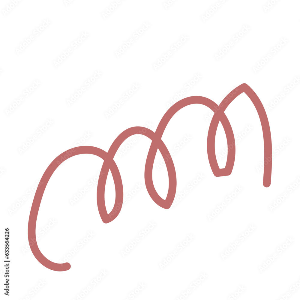 Red Squiggly Doodles Lines Vectors Red Squiggly Doodles Lines Vectors