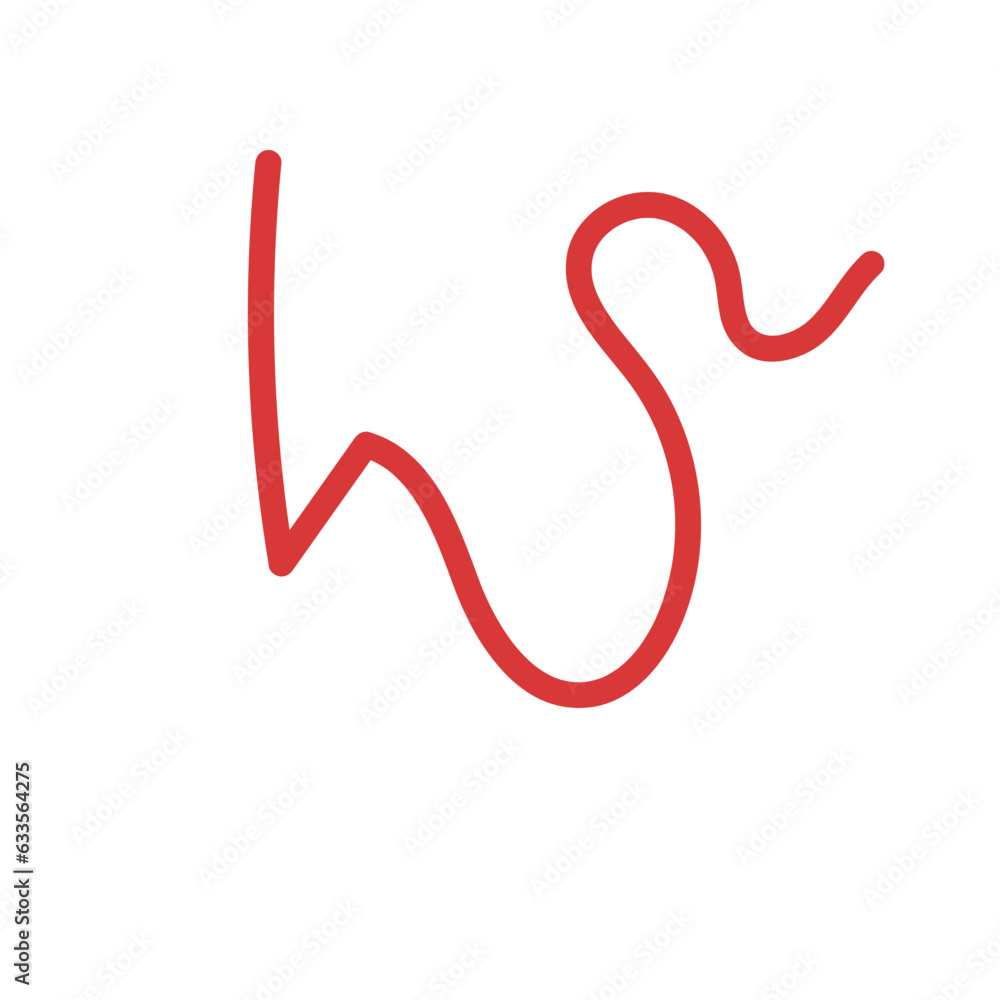Red Squiggly Doodles Lines Vectors Red Squiggly Doodles Lines Vectors