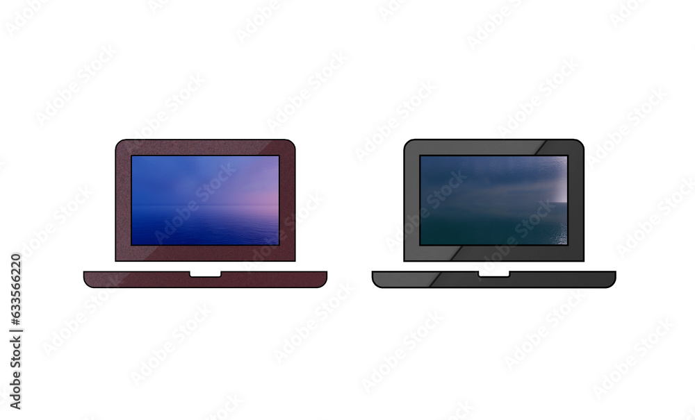 computer icon symbol on white background computer icon symbol on white background