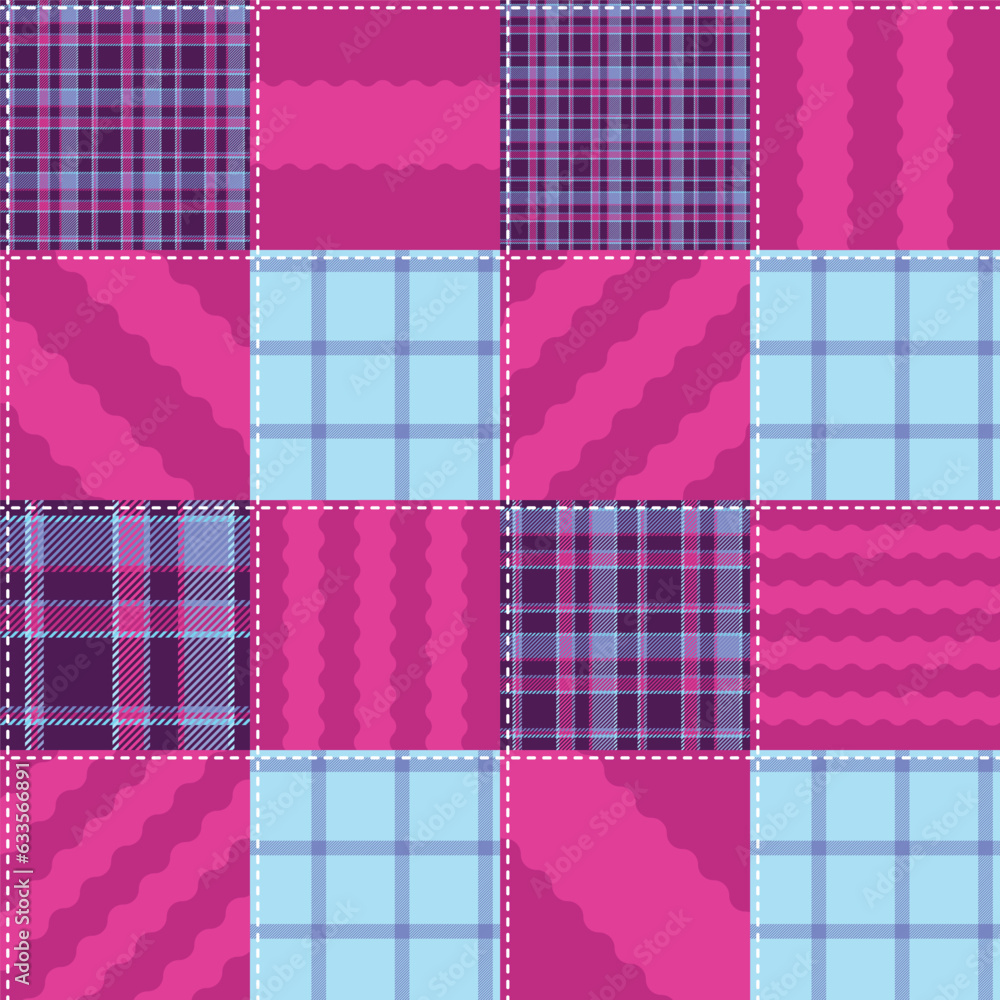 SEAMLESS QUILTING TARTAN PATTERN 007 SEAMLESS QUILTING TARTAN PATTERN 007