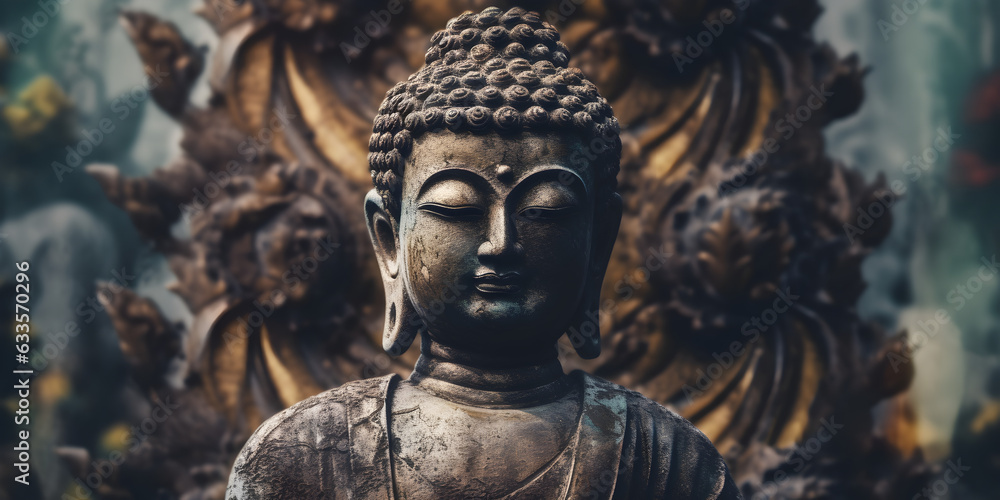 Buddha statue for vesak background