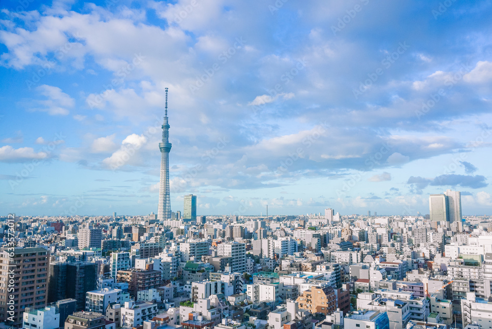 Naklejka premium 【東京】東京スカイツリーと周辺風景