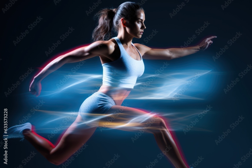 Running Free: Illustrating the Joy and Liberation of Athletic Motion, generative ai