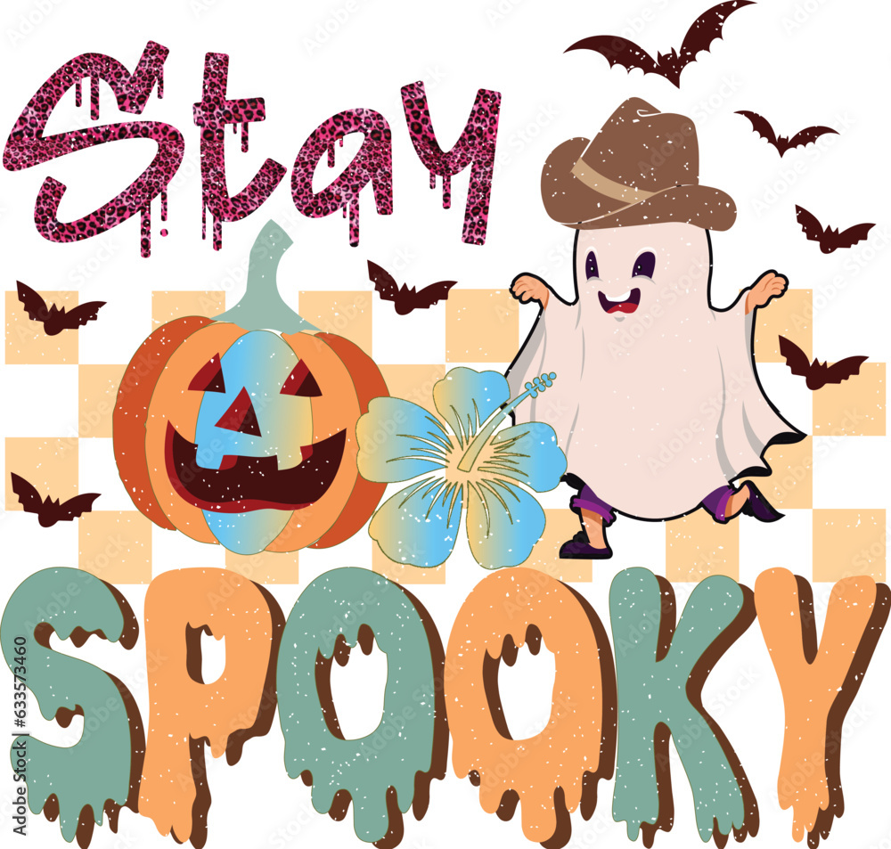 Retro Halloween Sublimation Design Retro Halloween Sublimation Design