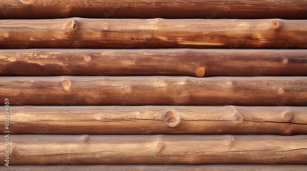 Wooden log wall. Brown wood log wall texture, natural background Wooden log wall. Brown wood log wall texture, natural background