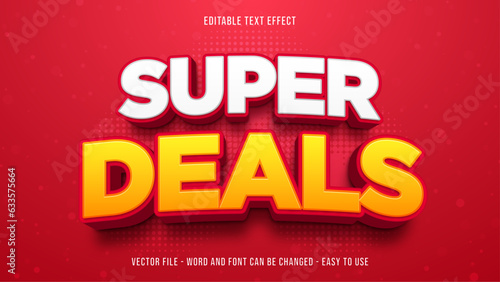 Super deals theme editable text style effect