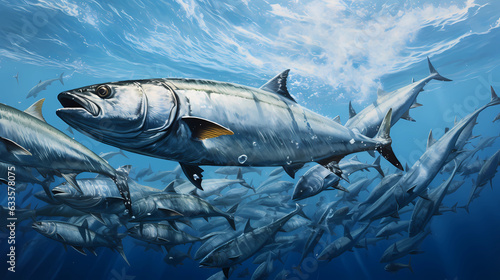 breathtaking moment capturing a massive sardine school swarming past © Asep