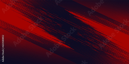 Abstract speed lines style orange color halftone banner design template. Vector illustration