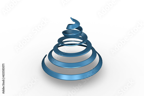 Digital png illustration of blue spirals on transparent background