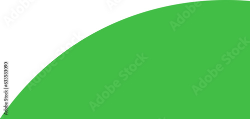 Digital png illustration of green shape with copy space on transparent background