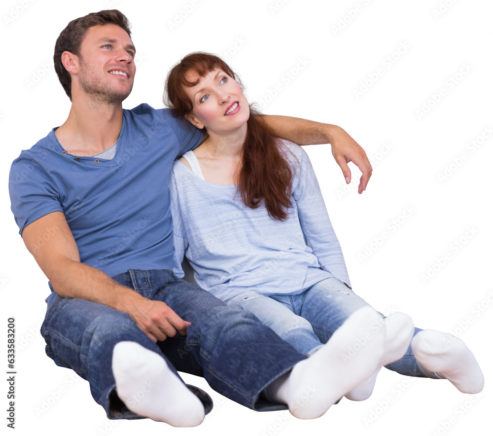 Digital png photo of caucasian couple embracing on transparent background Digital png photo of caucasian couple embracing on transparent background