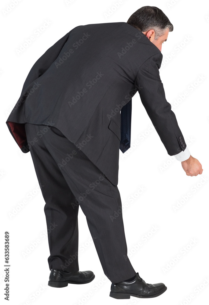 Digital png photo of focused caucasian businessman on transparent background Digital png photo of focused caucasian businessman on transparent background