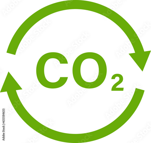 reducing CO2 emissions icon stop climate change sign for graphic design, logo, website, social media, mobile app, ui illustration