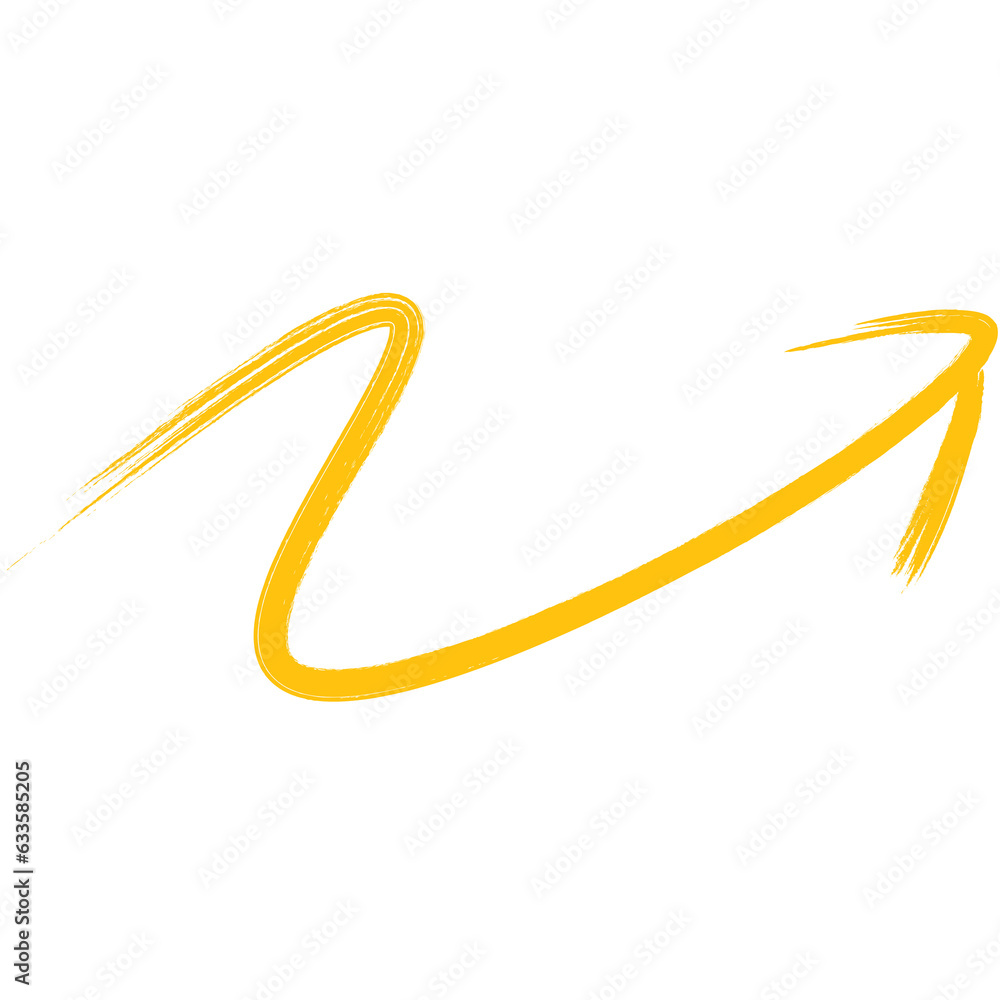 Digital png illustration of yellow arrow on transparent background Digital png illustration of yellow arrow on transparent background