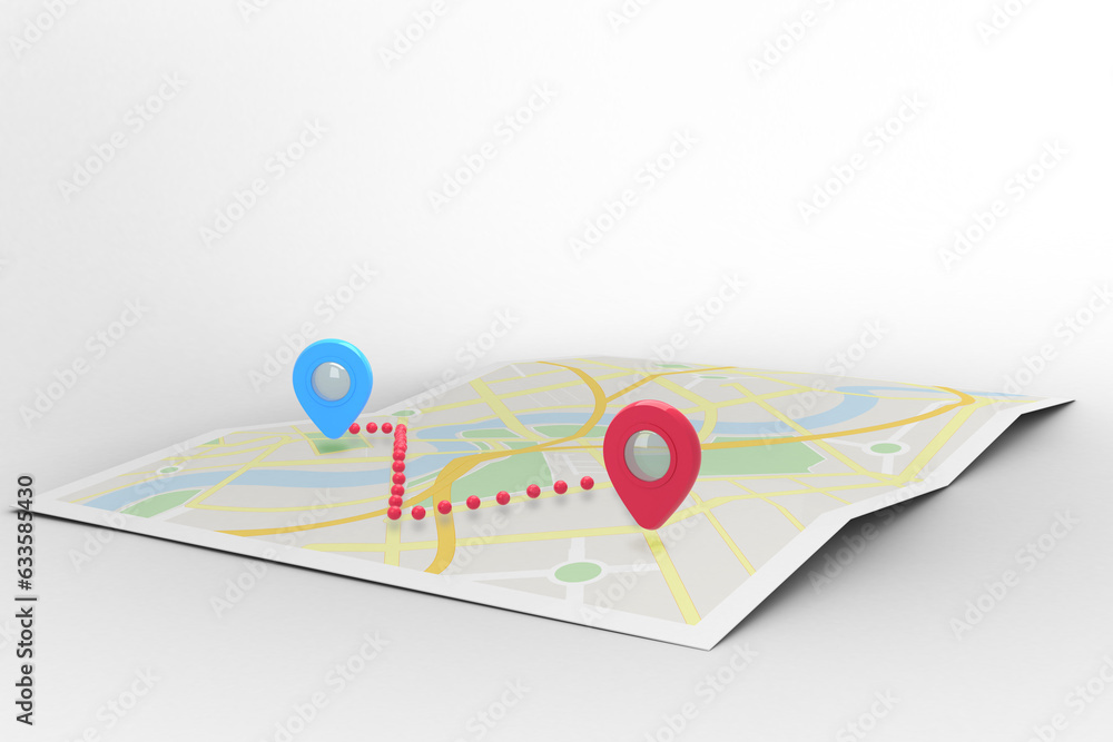 Digital png illustration of map with tags on transparent background ...