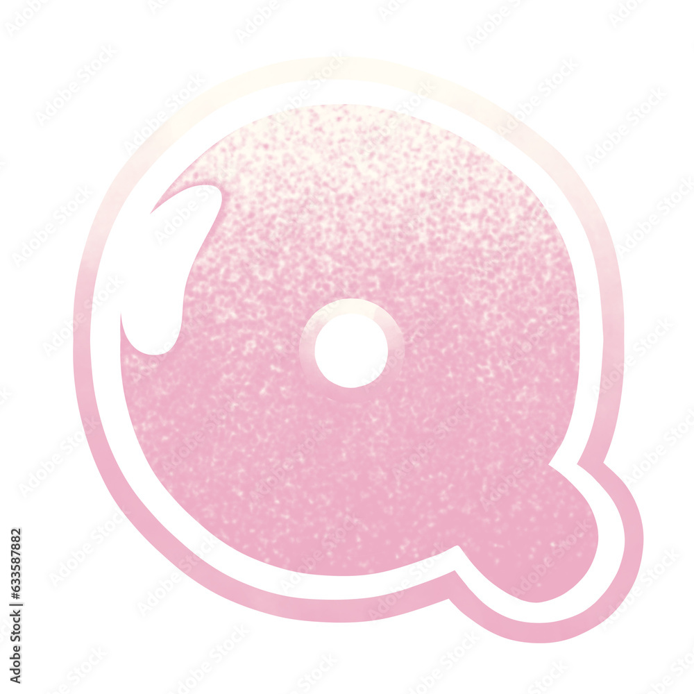 Dreamy Gradients Grain Letter Q Dreamy Gradients Grain Letter Q