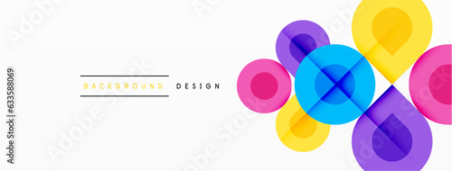 Enigmatic Circles - Captivating Vector Geometric Background, Unveiling the Mesmerizing Composition of Intriguing Circle Elements