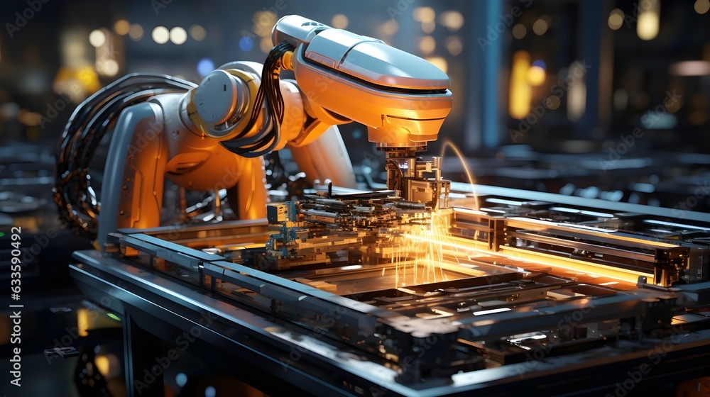 Automating Manufacturing: 3D Exploration of Robotics in Action