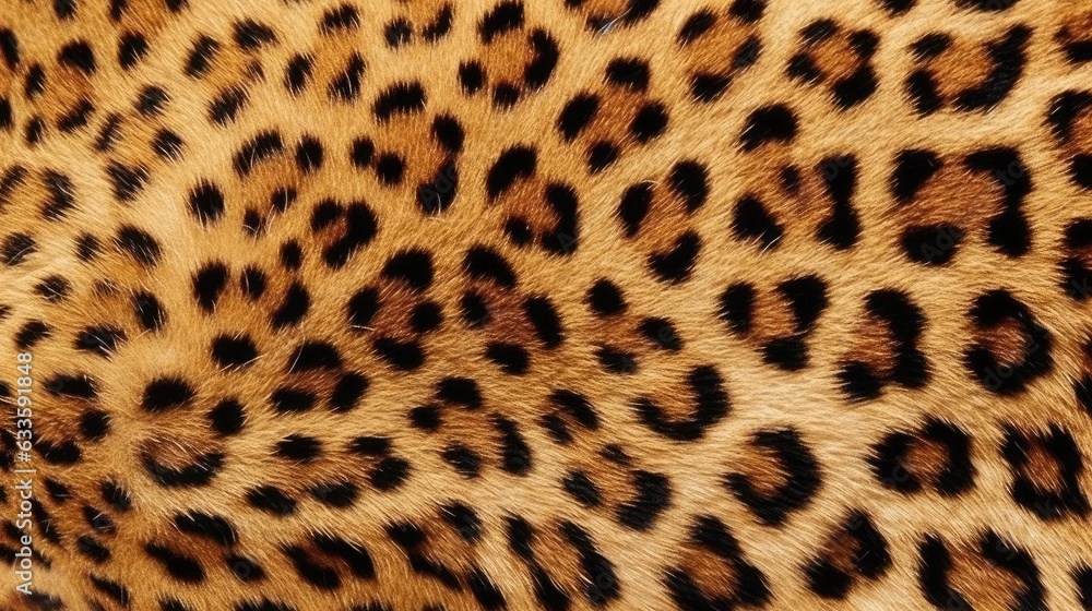 Leopard fur texture. Generative AI Leopard fur texture. Generative AI