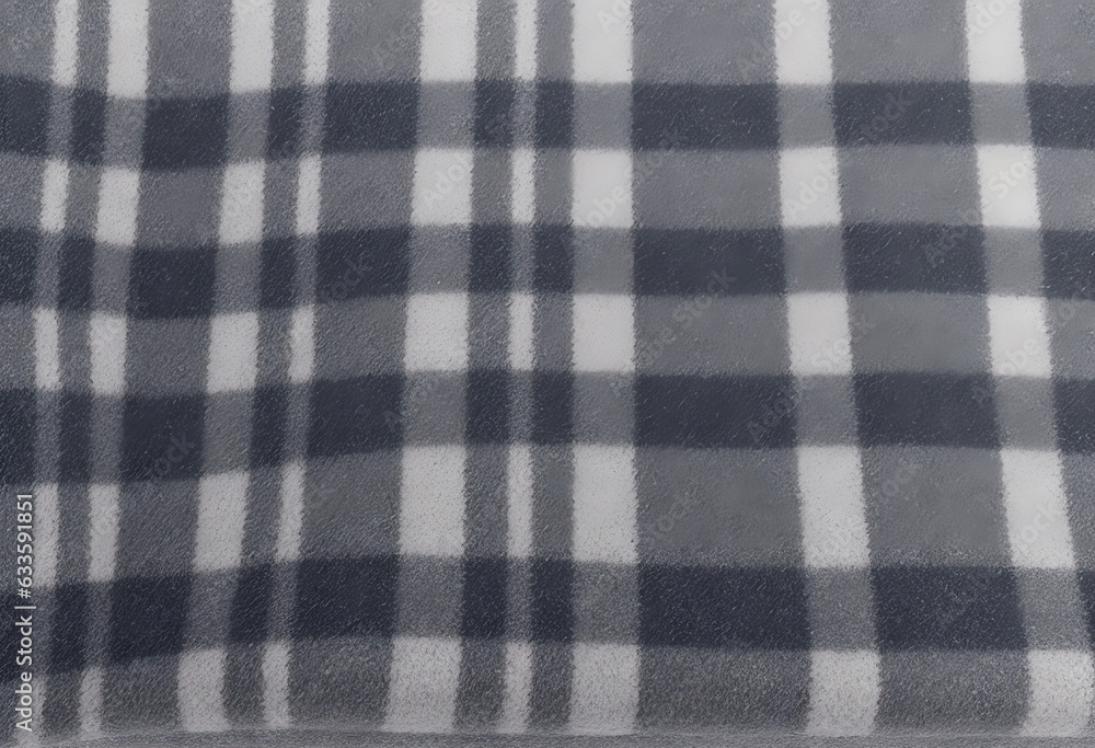 Fleece texture background with plaid pattern of grey dark gray and light grey colors. Grey fleece fabric texture with checkered pattern. ai generated. Fleece texture background with plaid pattern of grey dark gray and light grey colors. Grey fleece fabric texture with checkered pattern. ai generated.