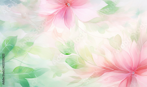 watercolor floral pastel background  for design  texture  pattern