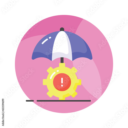 Check this eye catching vector of risk management in modern design style
