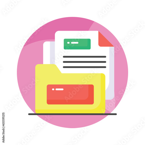 Grab this carefully designed business document concept vector, ready to use