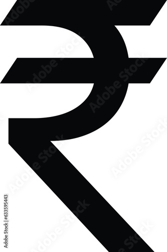 Indian Rupee icon vector .Indian Rupee currency symbol, INR money icon